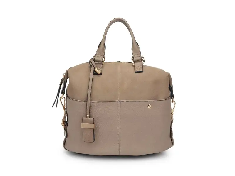 Moda Luxe London Satchel - Mushroom