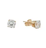 Ofina Jewelry 3mm CZ Prong Studs, 14k Gold Filled