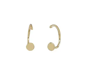 Circle Open Huggie - Gold Vermeil