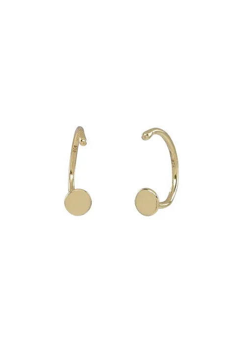 Circle Open Huggie - Gold Vermeil