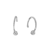 Ofina Jewelry Ball Open Huggie - Sterling