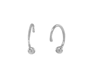 Ball Open Huggie - Sterling