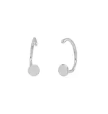 Ofina Jewelry Circle Open Huggie - Sterling Silver