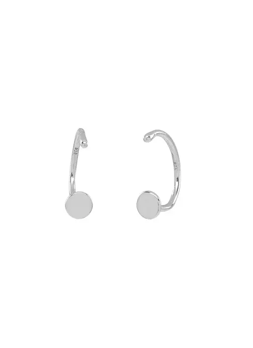 Circle Open Huggie - Sterling Silver