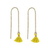 Ofina Jewelry Colored Tassel GF Ear Threaders - Various