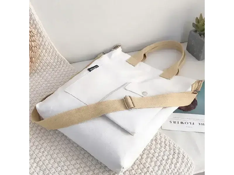 UZ Wholesale Store Canvas Handbag with Pockets