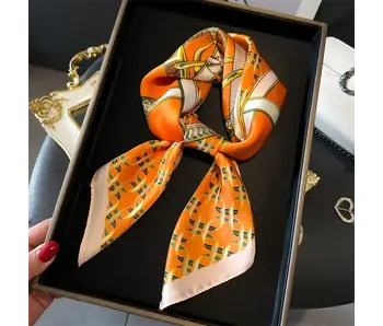Versatile Printed Silk Scarf