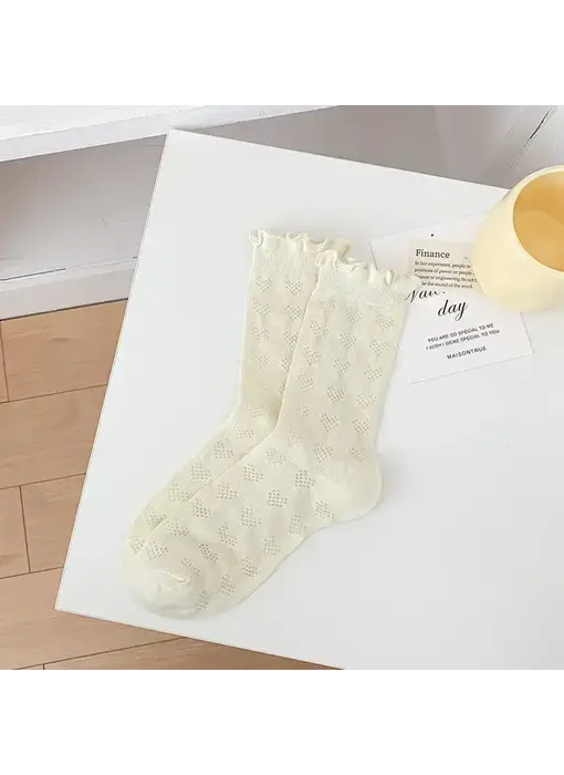 Thin Lace Knee Socks