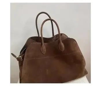 Large Capacity Versatile Single Shoulder Tote Bag - Brown