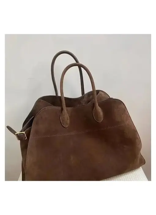 Large Capacity Versatile Single Shoulder Tote Bag - Brown