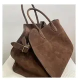 UZ Wholesale Store Large Capacity Versatile Single Shoulder Tote Bag - Brown