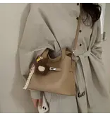UZ Wholesale Store Retro Women's Crossbody Bucket Bag Casual Work Tote - Khaki