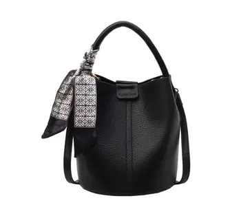 Soft Leather Bucket Bag Crossbody