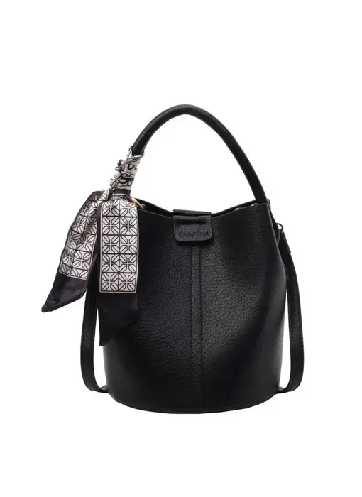 Soft Leather Bucket Bag Crossbody