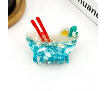 Acetate Noodle Hair Clip