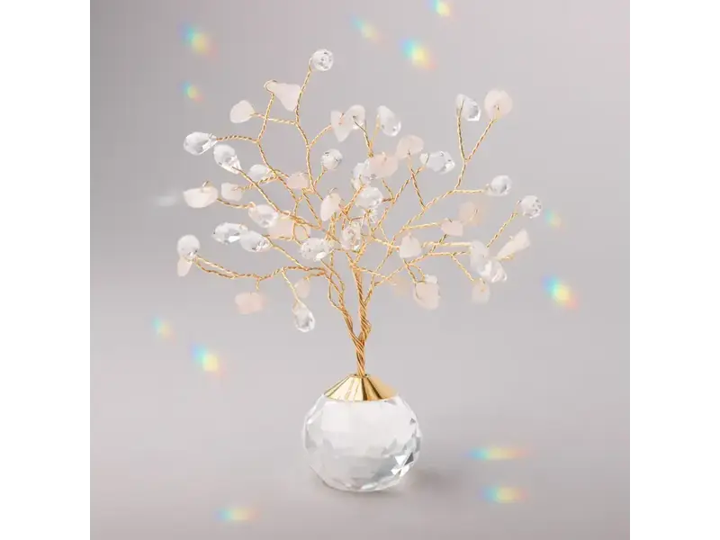 Scout Curated Wears Suncatcher Tree of Life - Rose Quartz/Love/Gold