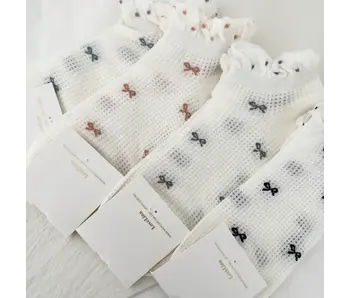 Bow Ribbon Detail Socks