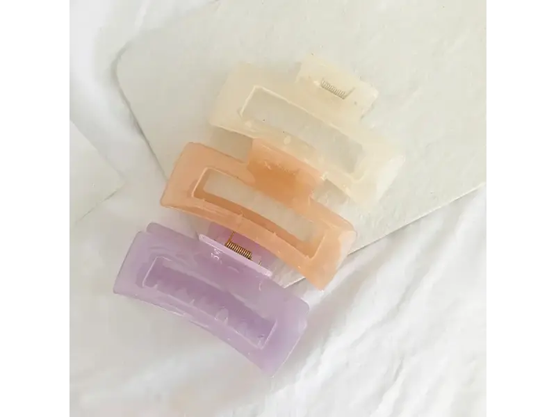 LoveLina Jumbo Jelly Hair Clips - Lavender