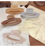 Minimal Glossy Transluscent Oval Hair Clips