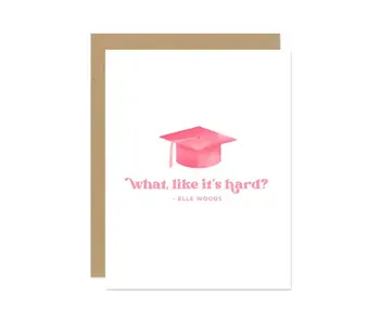 Elle Woods Grad Card