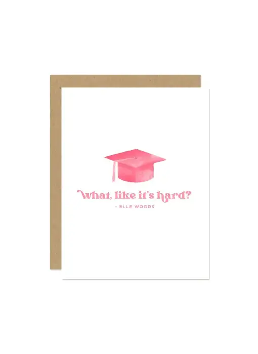 Elle Woods Grad Card