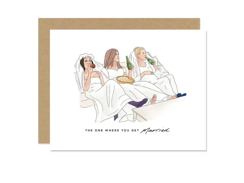 Maddon and Co Friends Wedding Card