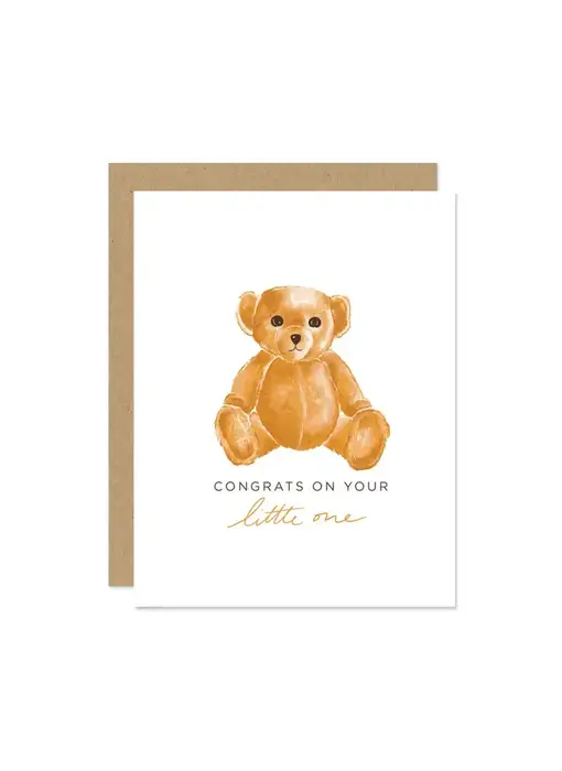 Teddy Bear Congrats Baby Card