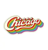 Transit Tees Chicago Rainbow Script