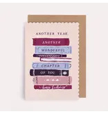 Sister Paper Co. Bookish Birthday Card | Booklover Birthday Cards