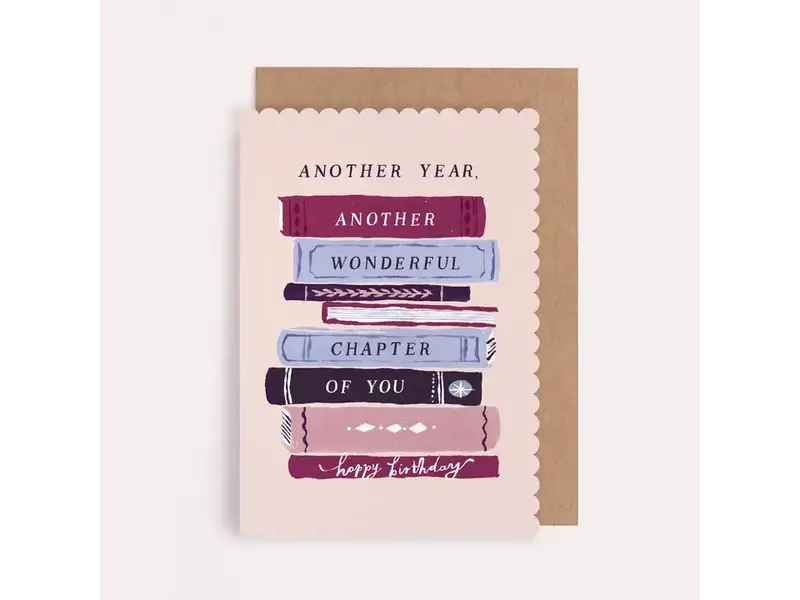 Sister Paper Co. Bookish Birthday Card | Booklover Birthday Cards