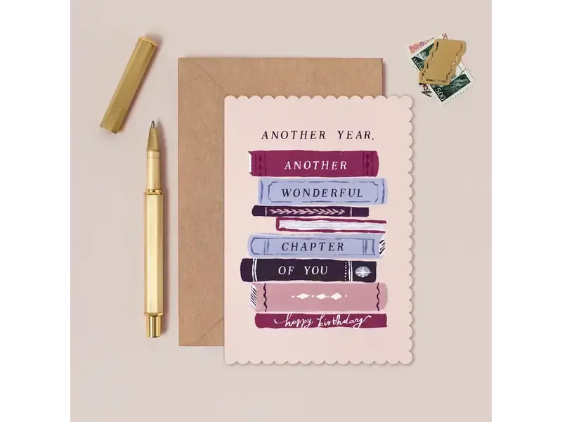Sister Paper Co. Bookish Birthday Card | Booklover Birthday Cards
