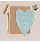 Sister Paper Co. Heart Congrats Wedding Card