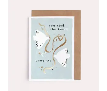 Tied the Knot Wedding Card