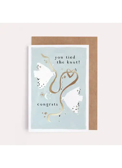 Tied the Knot Wedding Card