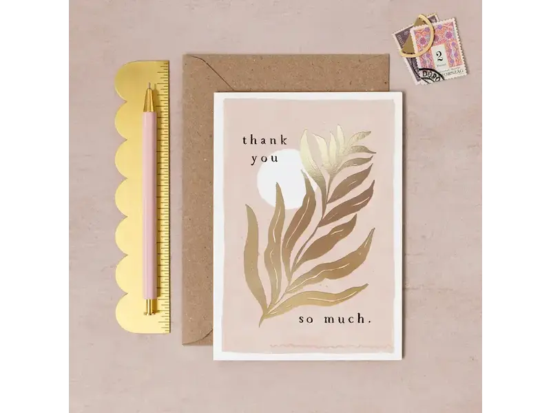 Sister Paper Co. Leaf Thank You Card