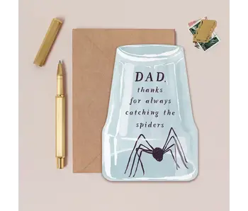 Spider Catching Dad Card | Fathers Day Cards
