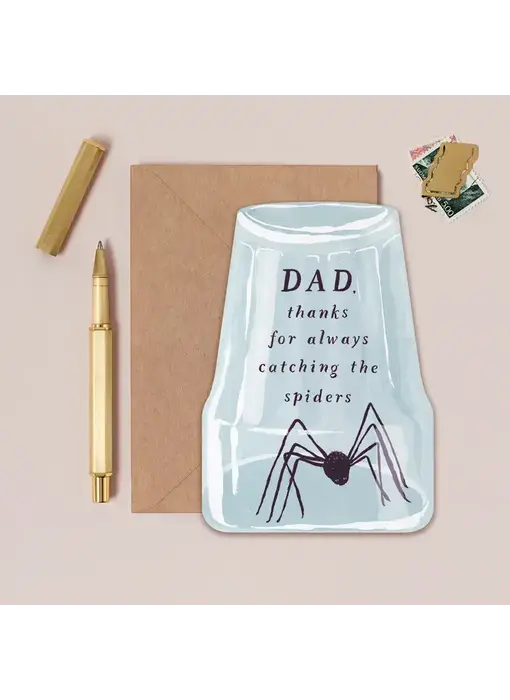 Spider Catching Dad Card | Fathers Day Cards