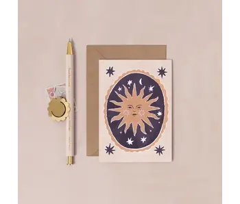 Smiling Sun Mini Card | Blank Card