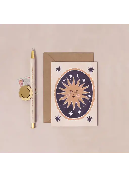 Smiling Sun Mini Card | Blank Card