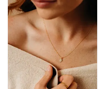 CZ Floral GF Necklace
