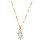 Ofina Jewelry CZ Floral GF Necklace