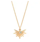 Ofina Jewelry Clear CZ Starburst GF Necklace