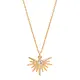 Clear CZ Starburst GF Necklace