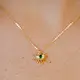 Green CZ Starburst GF Necklace