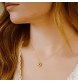 Ofina Jewelry Green CZ Starburst GF Necklace