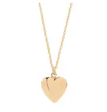 Ofina Jewelry Smooth Heart Locket GF Necklace