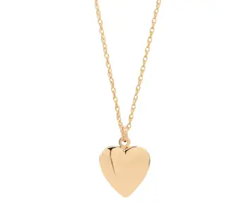Smooth Heart Locket GF Necklace