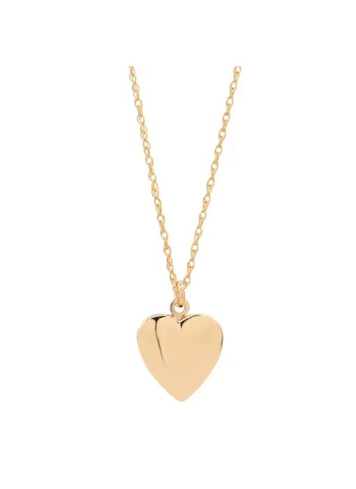 Smooth Heart Locket GF Necklace