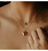 Ofina Jewelry Smooth Heart Locket GF Necklace
