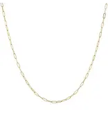Ofina Jewelry 18" Thin Paperclip Goldfilled Necklace